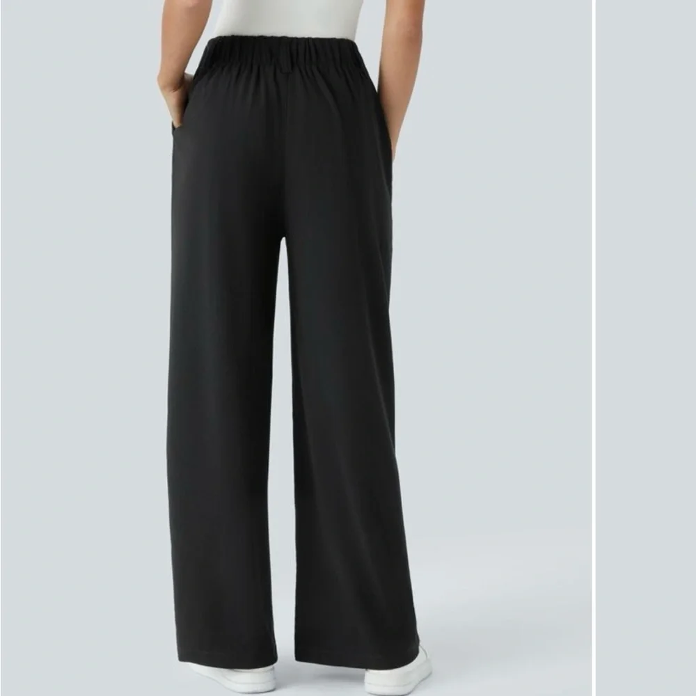 Halara Flex™ High Waisted Pocket Wide Leg Waffle Work Pants - Picture 2 of 10